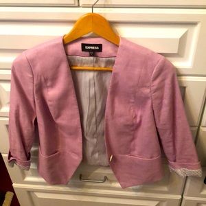 Lilac Linen Blazer